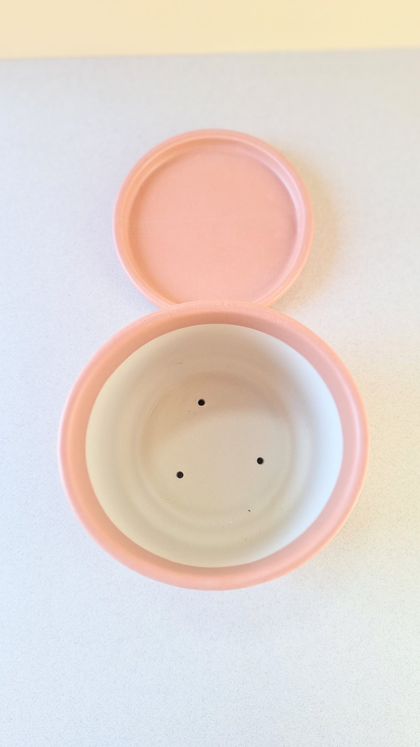 Small Monoprint Planter (Henna/Mustard)