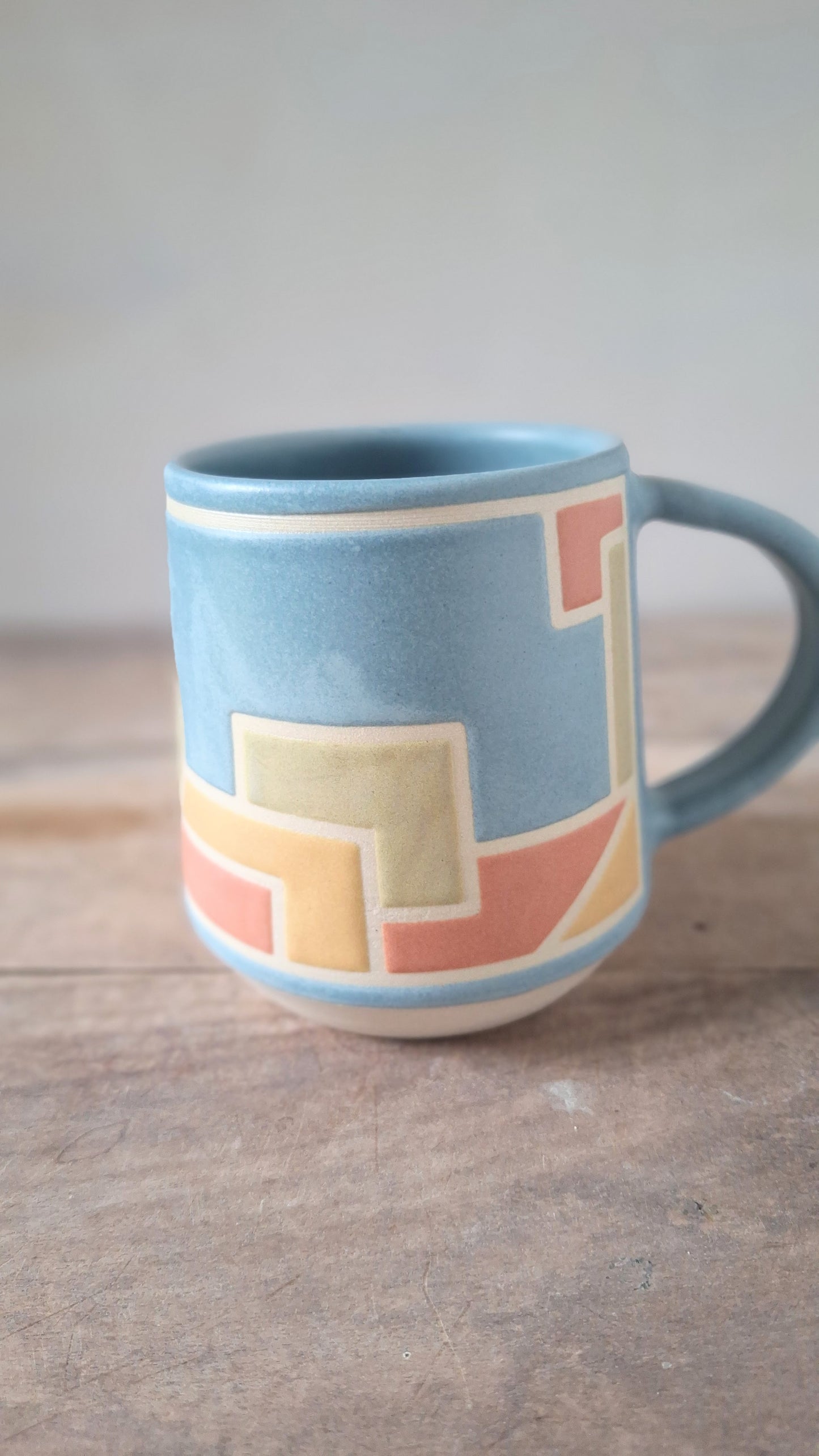 Blue Geo Mug