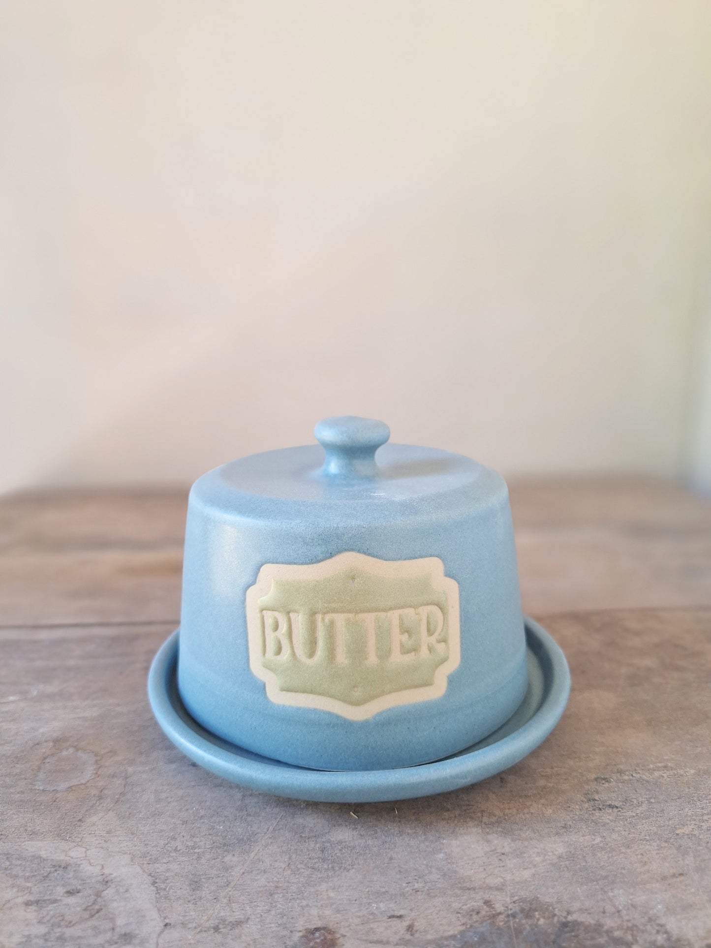 Blue Butter Dish