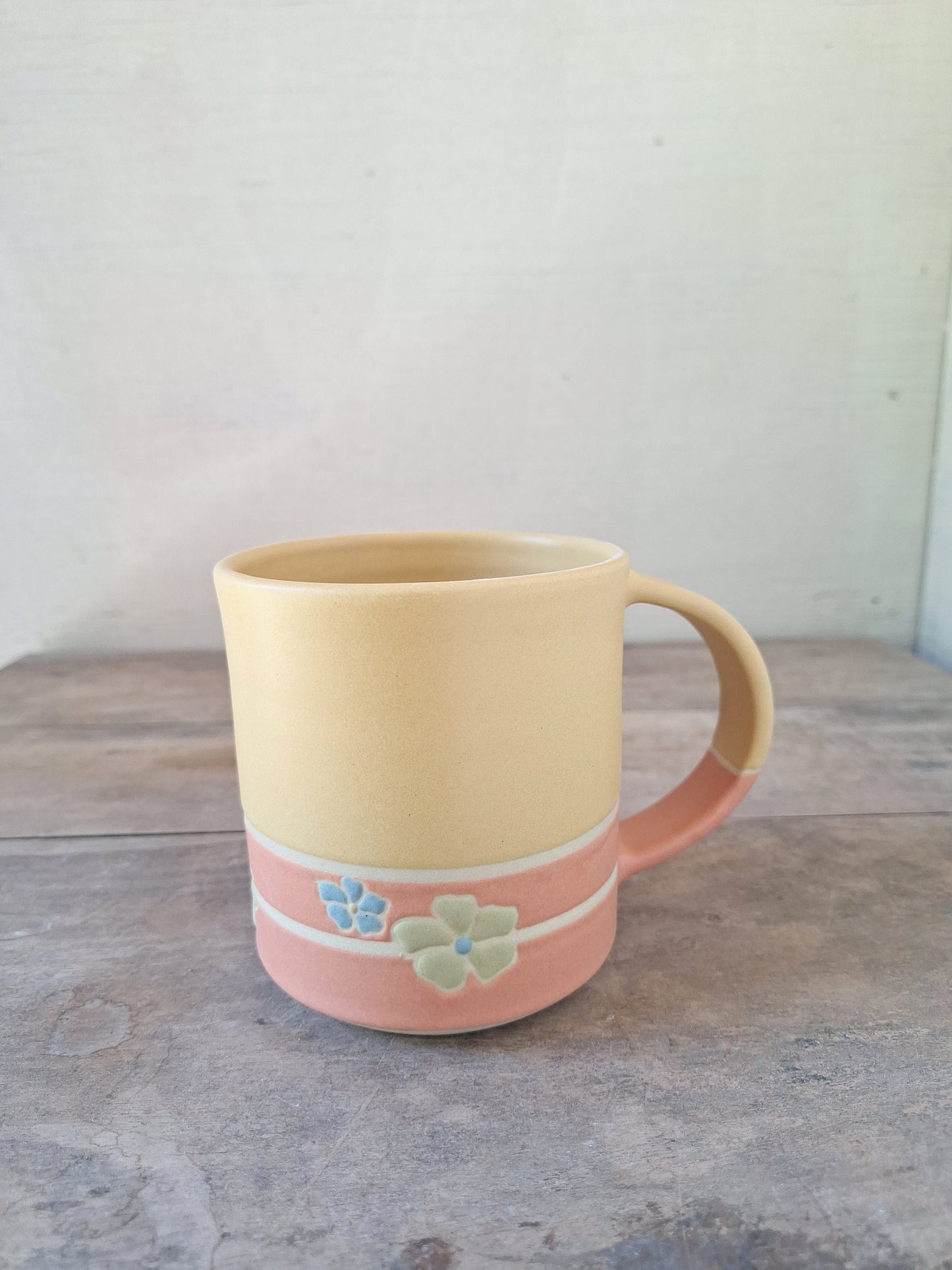Mustard/Henna Geo Flower Mug