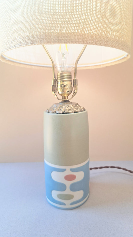 Tower Table Lamp (Blue/Avocado Mid Mod)