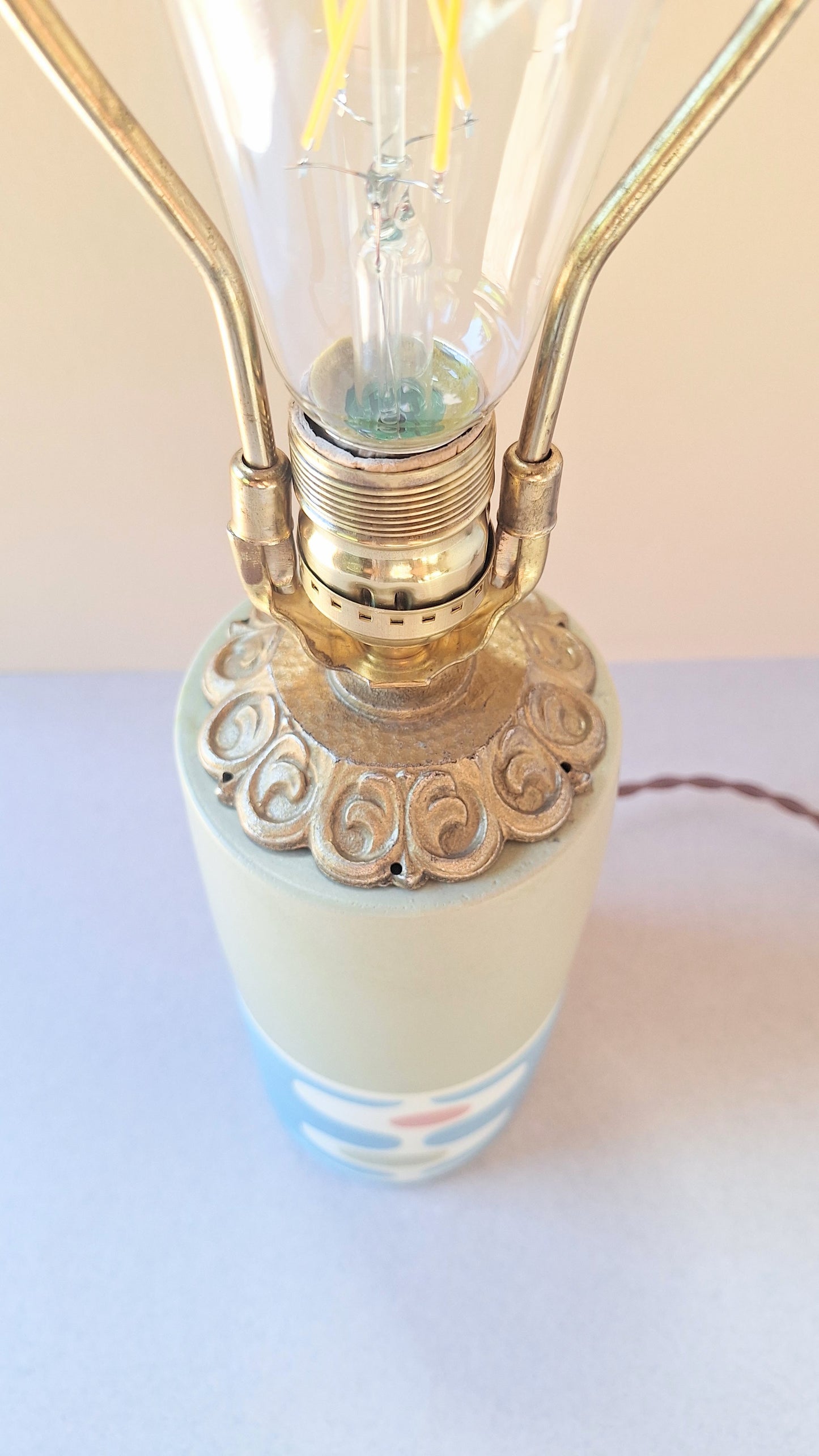 Tower Table Lamp (Blue/Avocado Mid Mod)