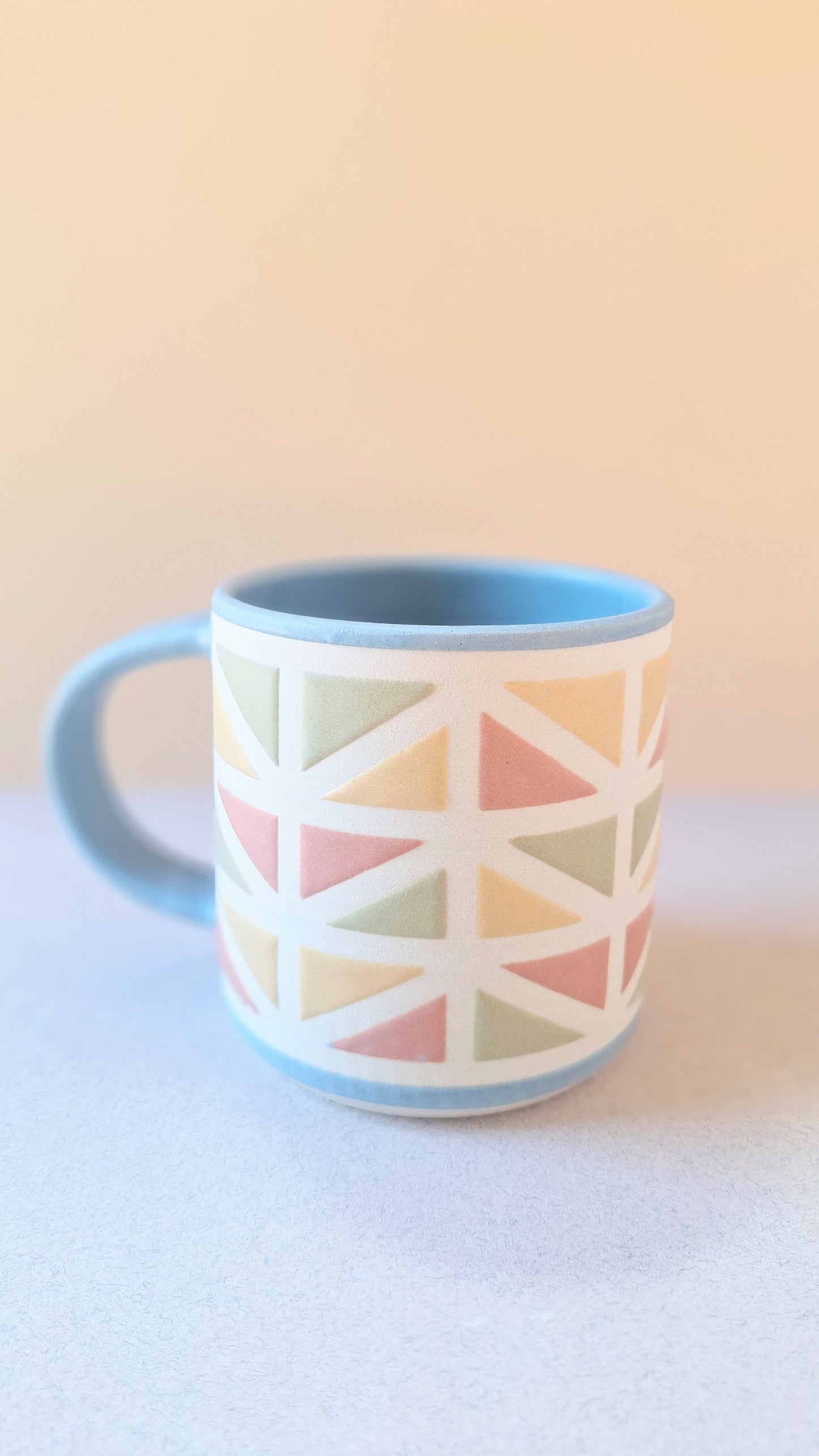 Blue Wedge Mug