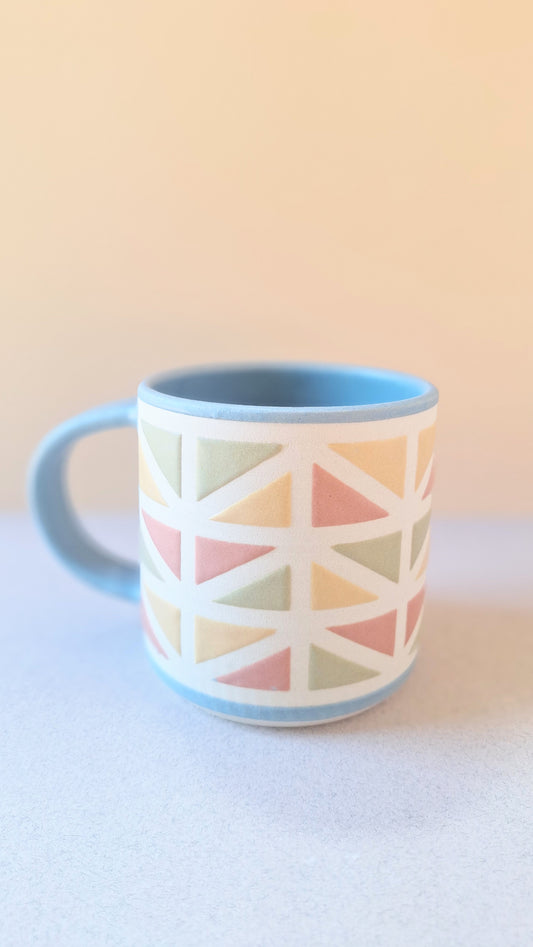 Blue Wedge Mug