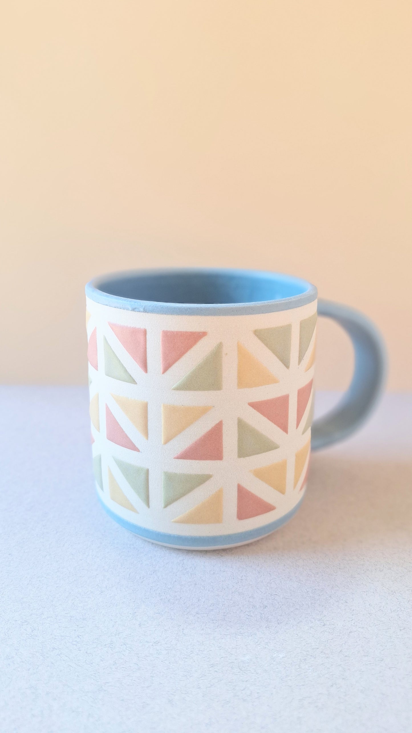Blue Wedge Mug
