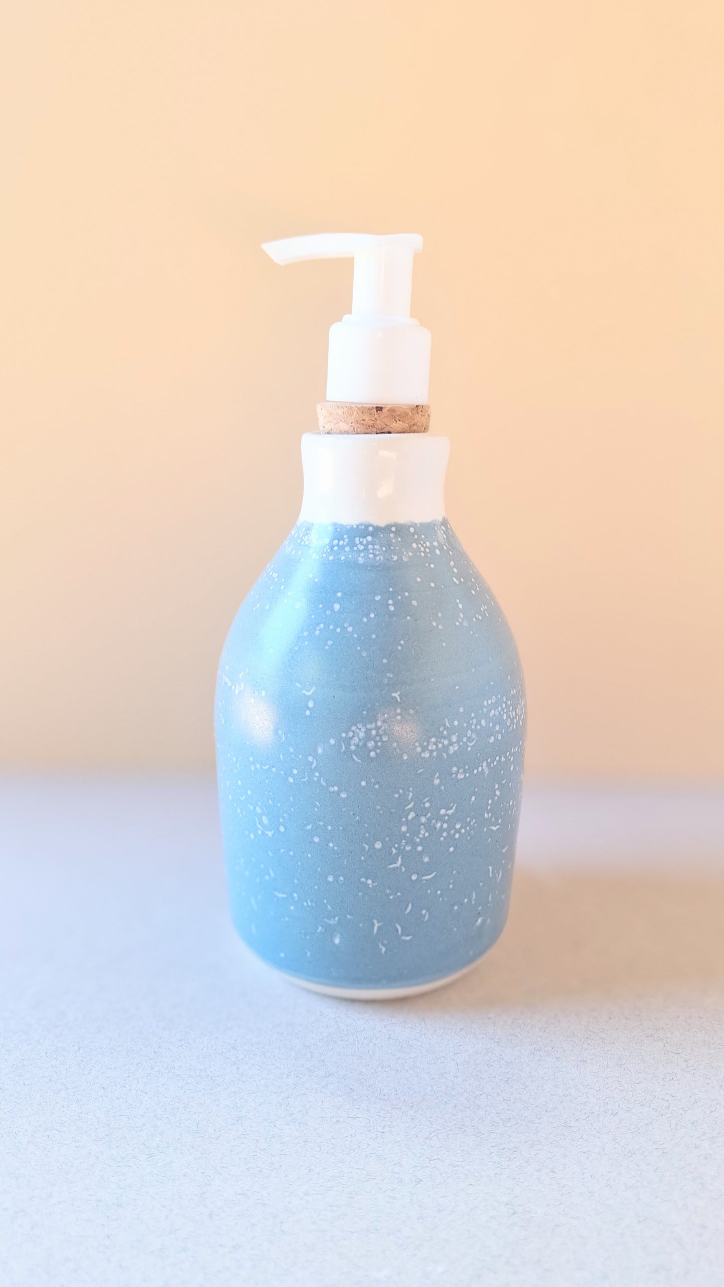 Blue Crackle Soap Dispenser