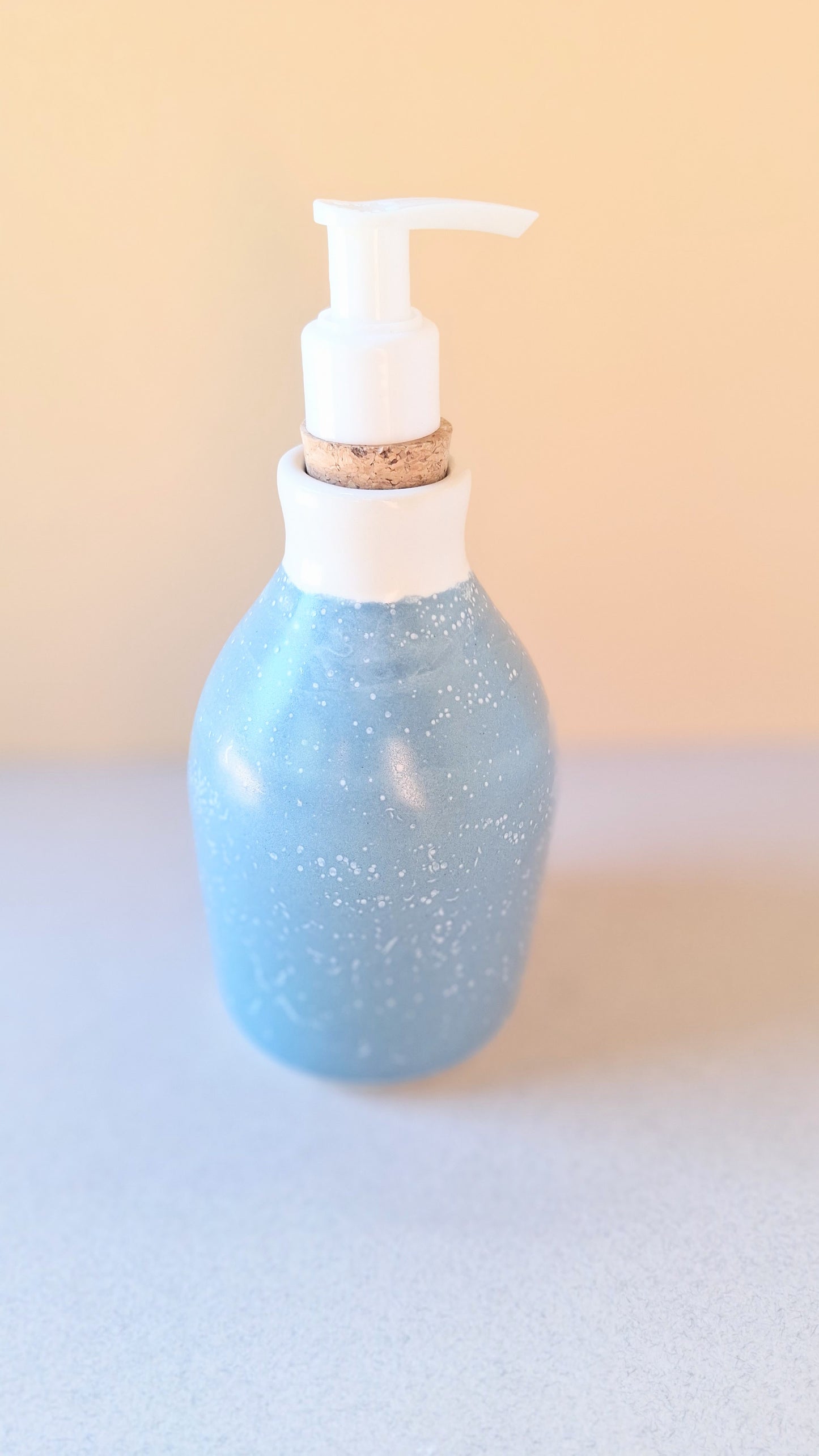 Blue Crackle Soap Dispenser