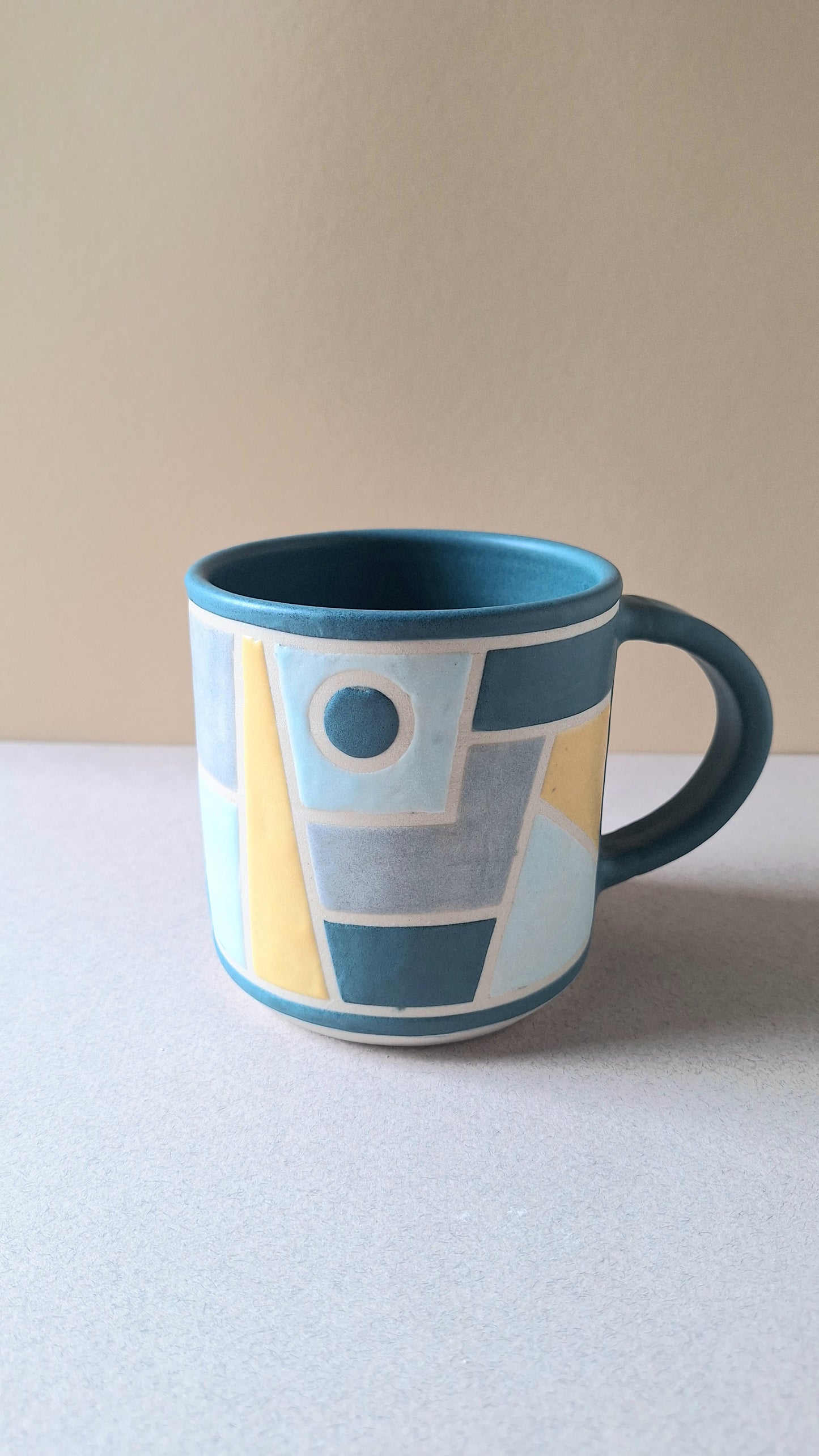 Teal Geo Mug