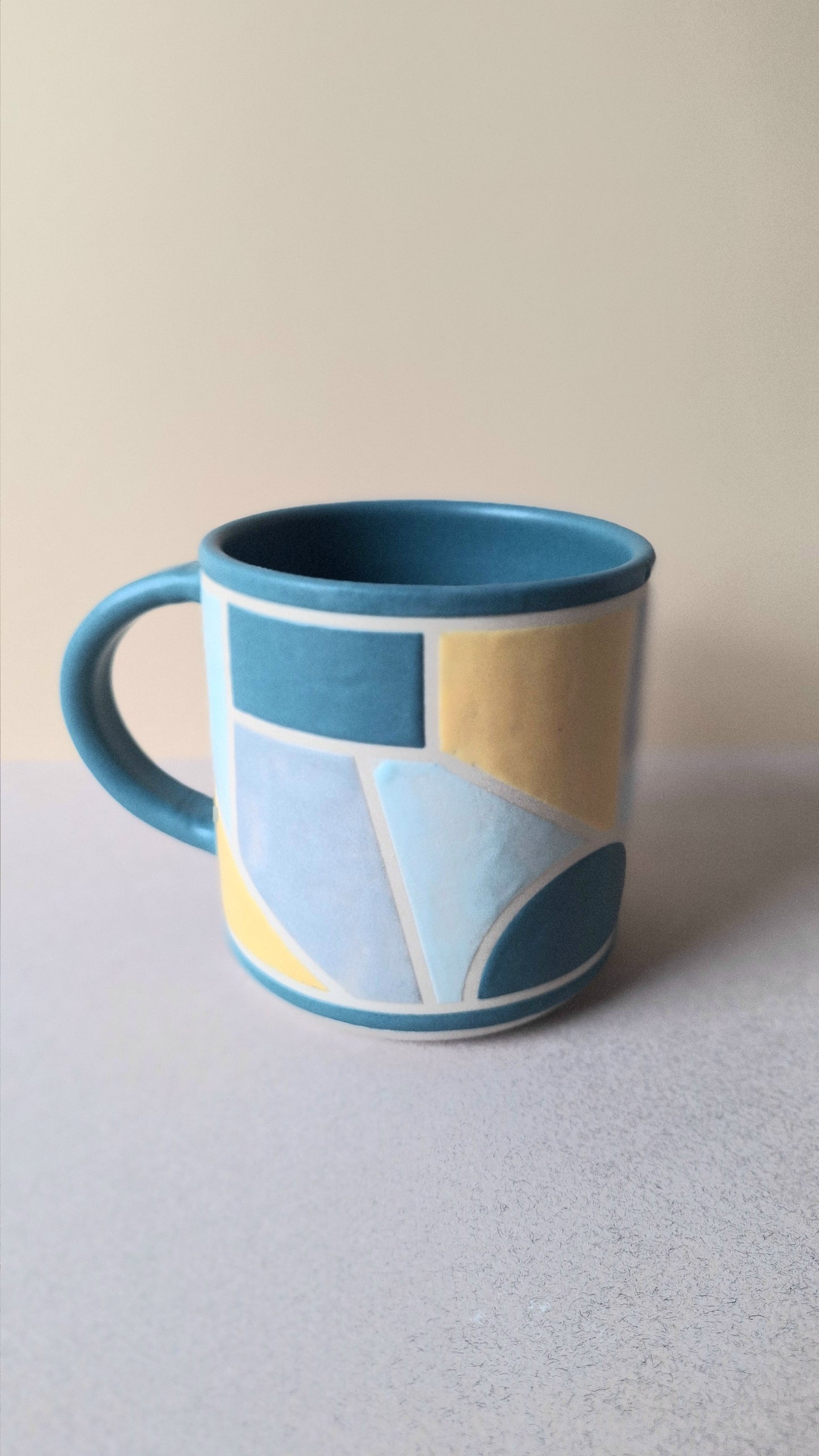 Teal Geo Mug