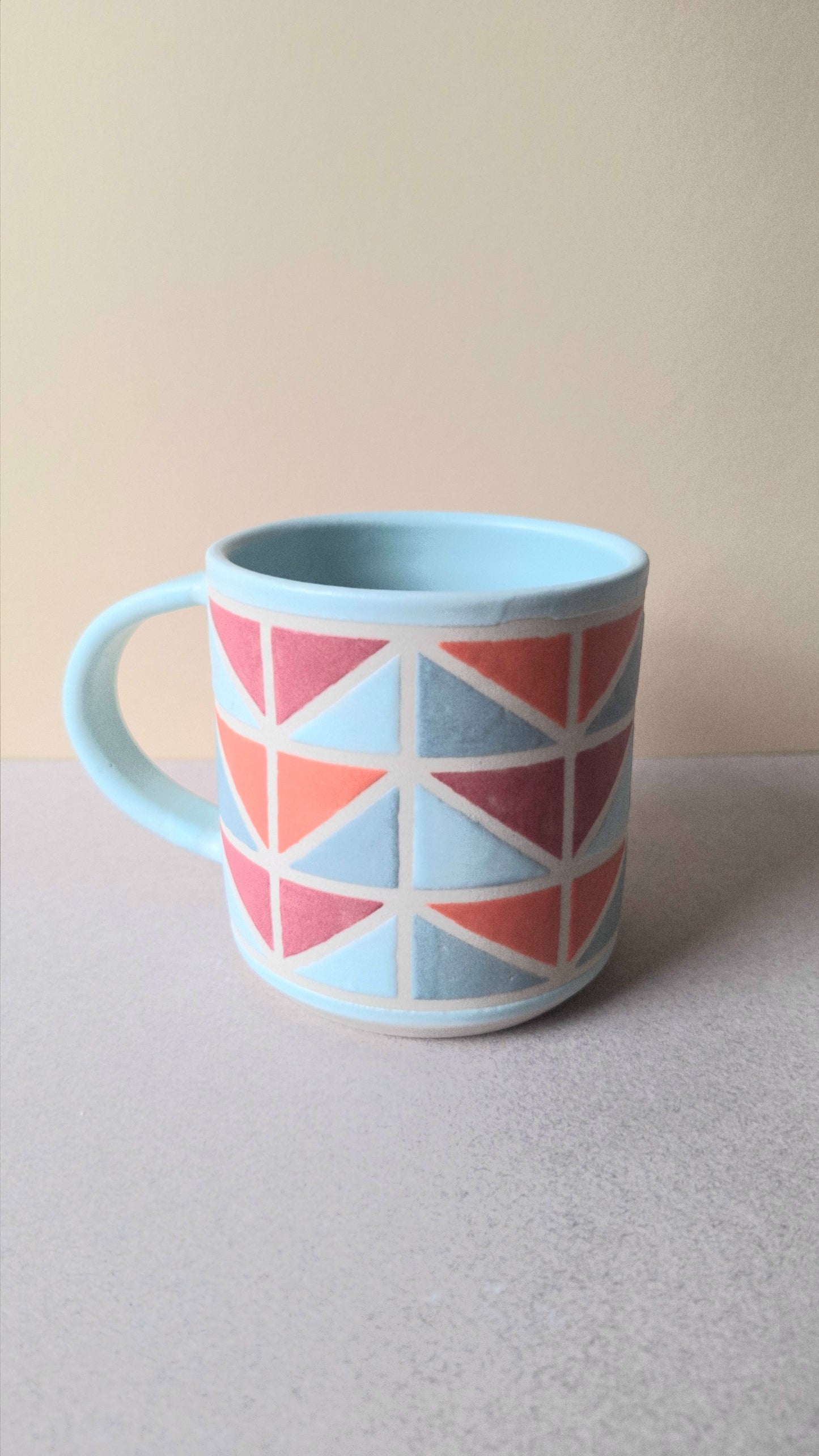 Antique Blue Wedge Mug