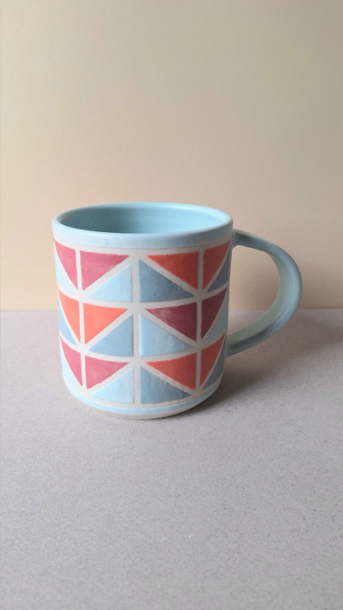 Antique Blue Wedge Mug