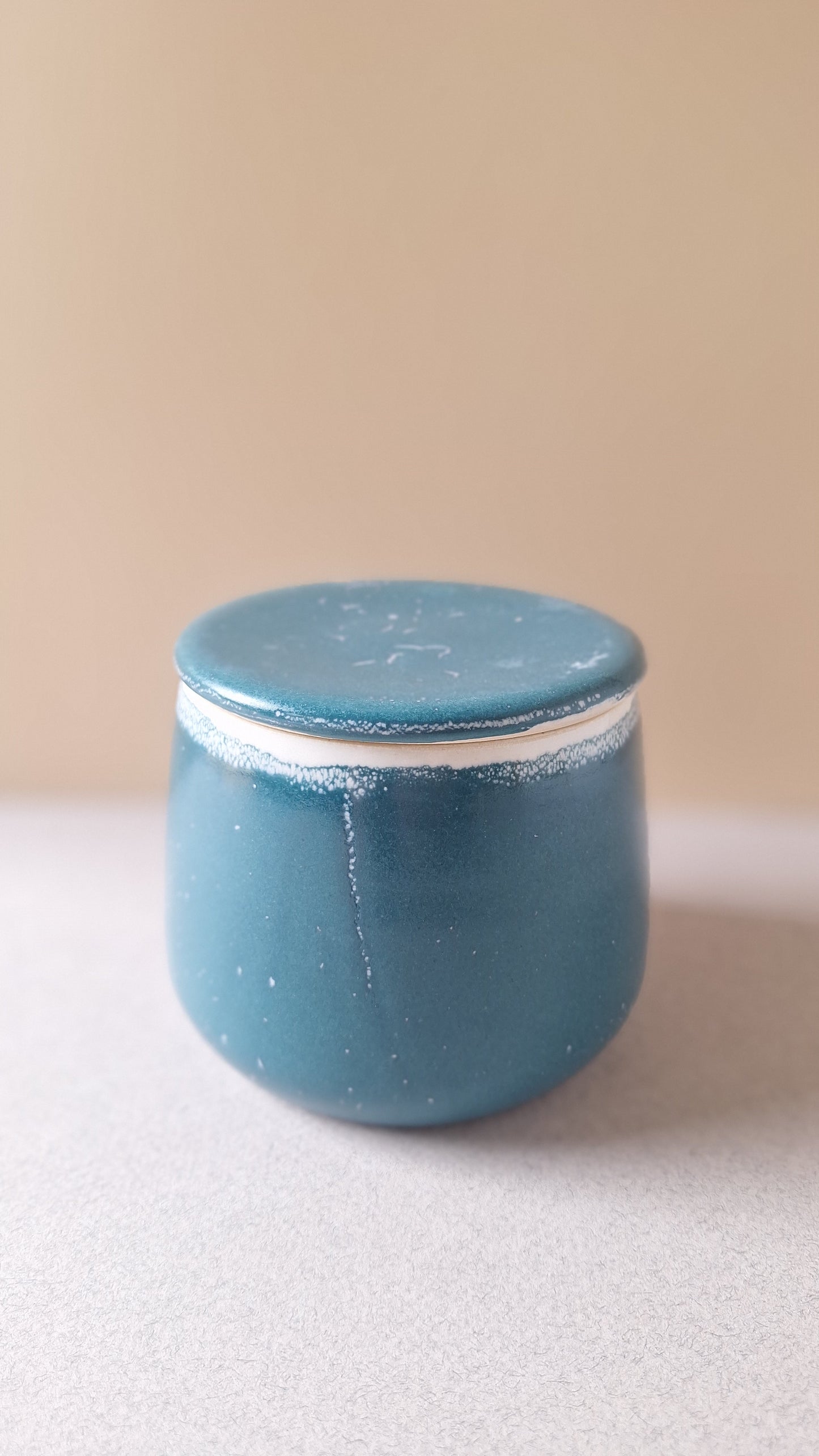 Teal Crackle Butter Bell