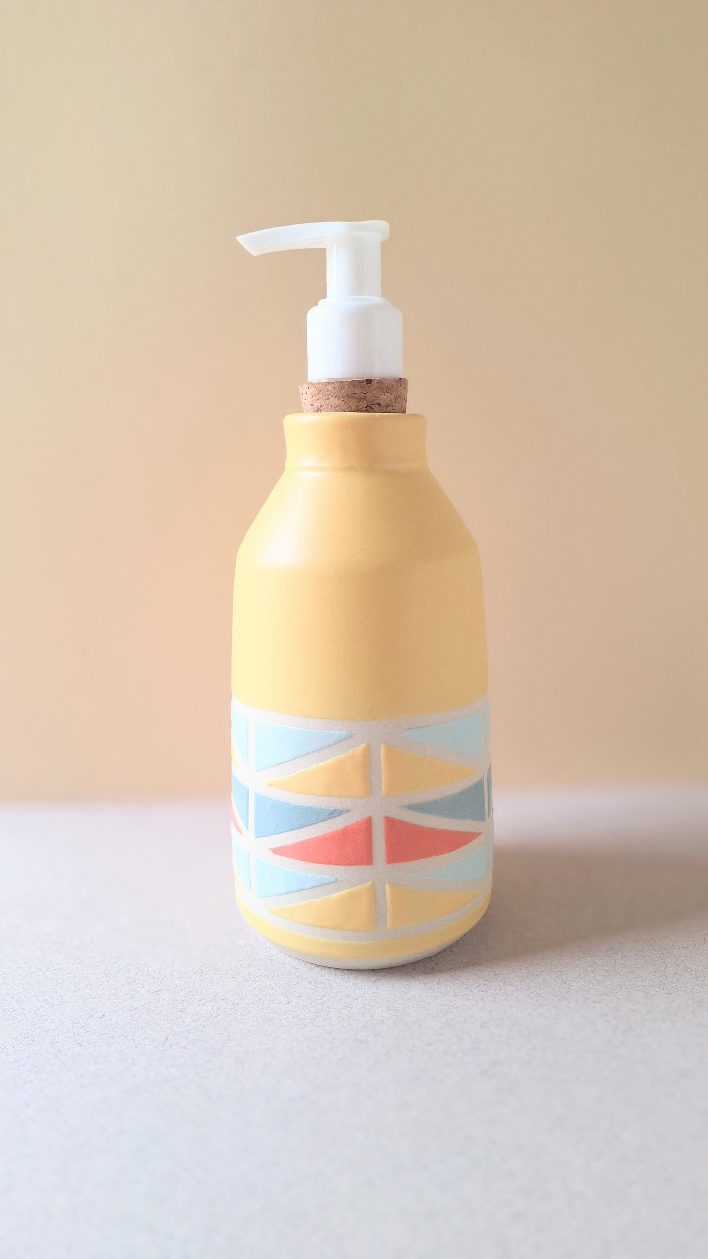 Yellow Wedge Soap Dispenser