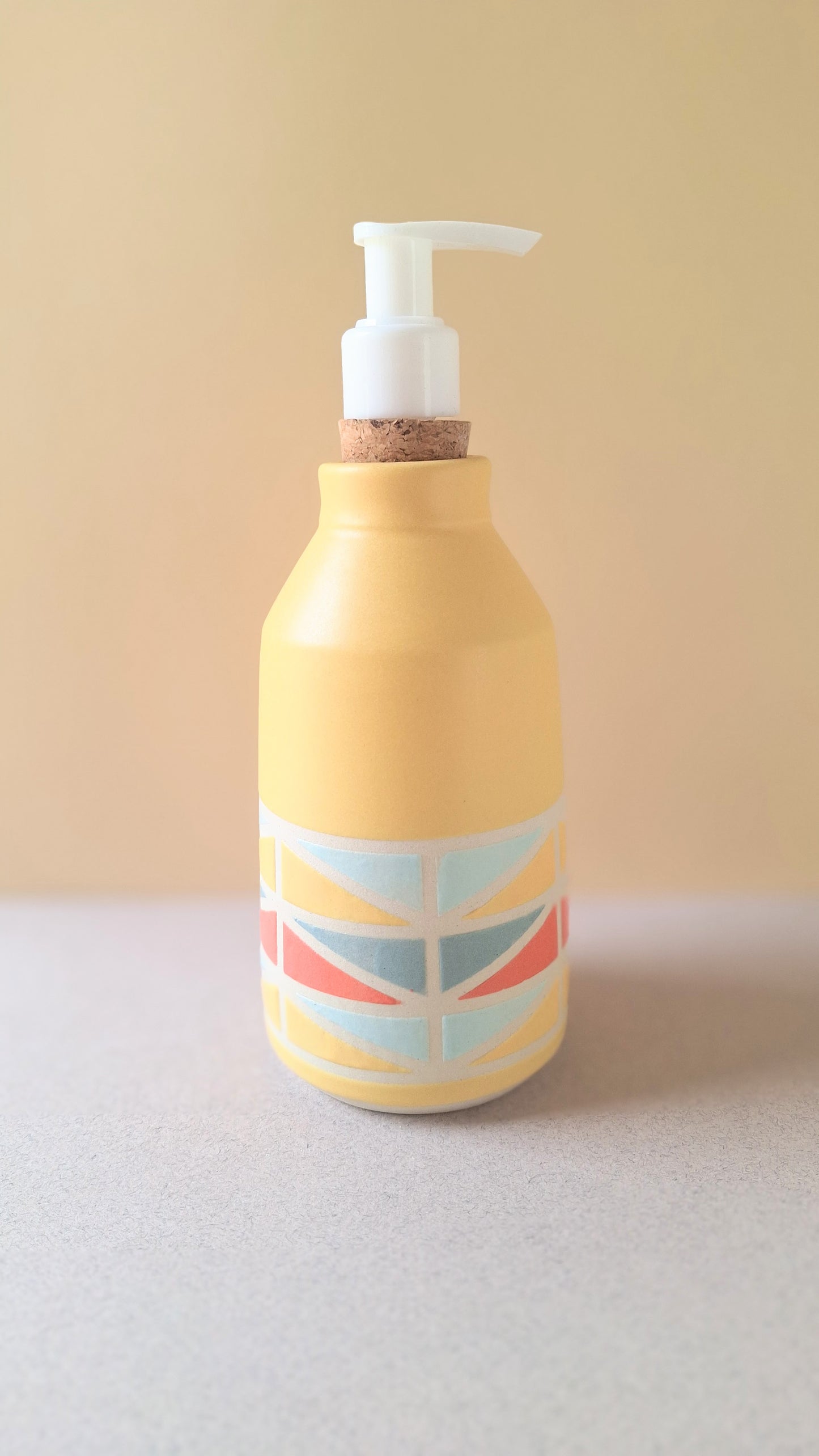 Yellow Wedge Soap Dispenser