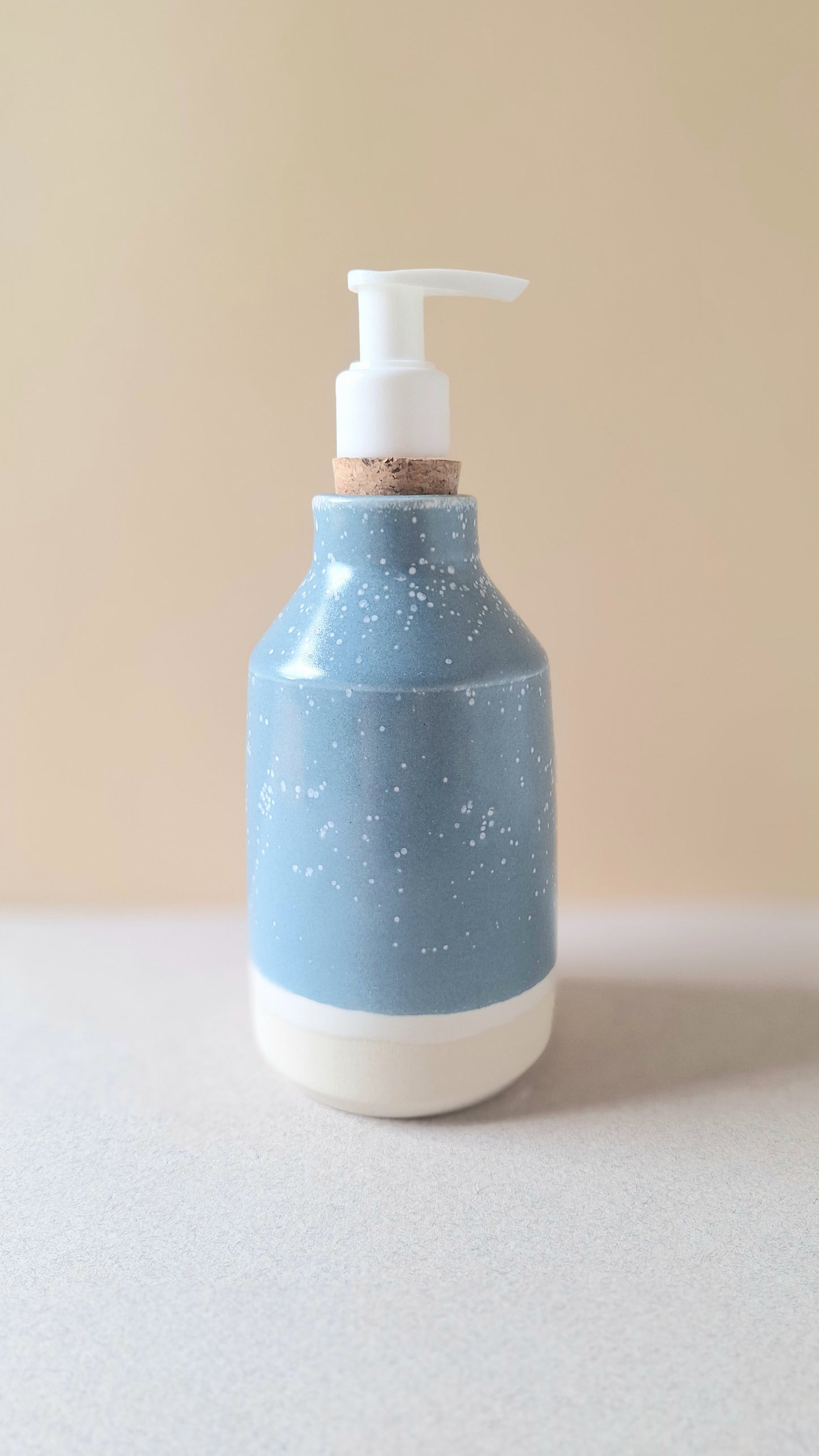 Blue Crackle Soap Dispenser