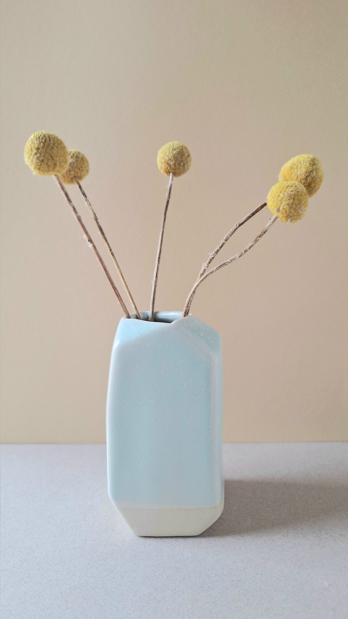 Blue Crackle Jewel Vase