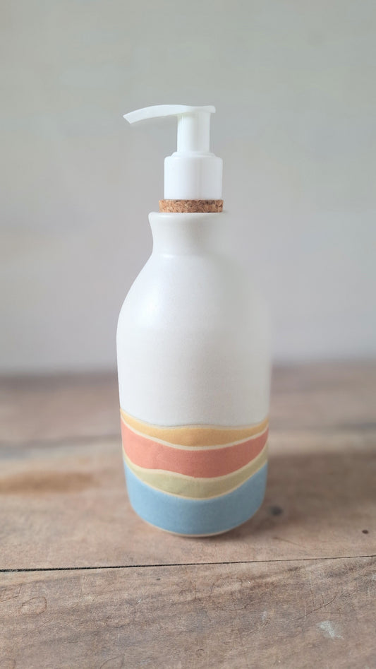 White Landscape Soap Dispenser