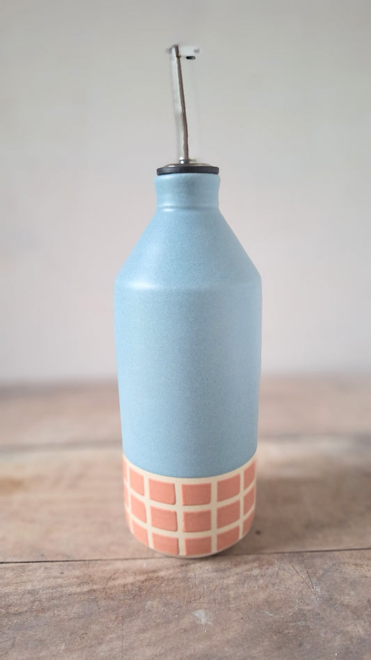 Blue / Henna Tile Olive Oil Cruet