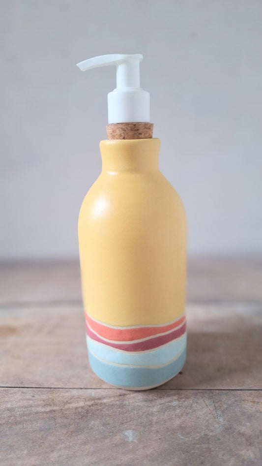 Yellow Landscape Soap Dispenser