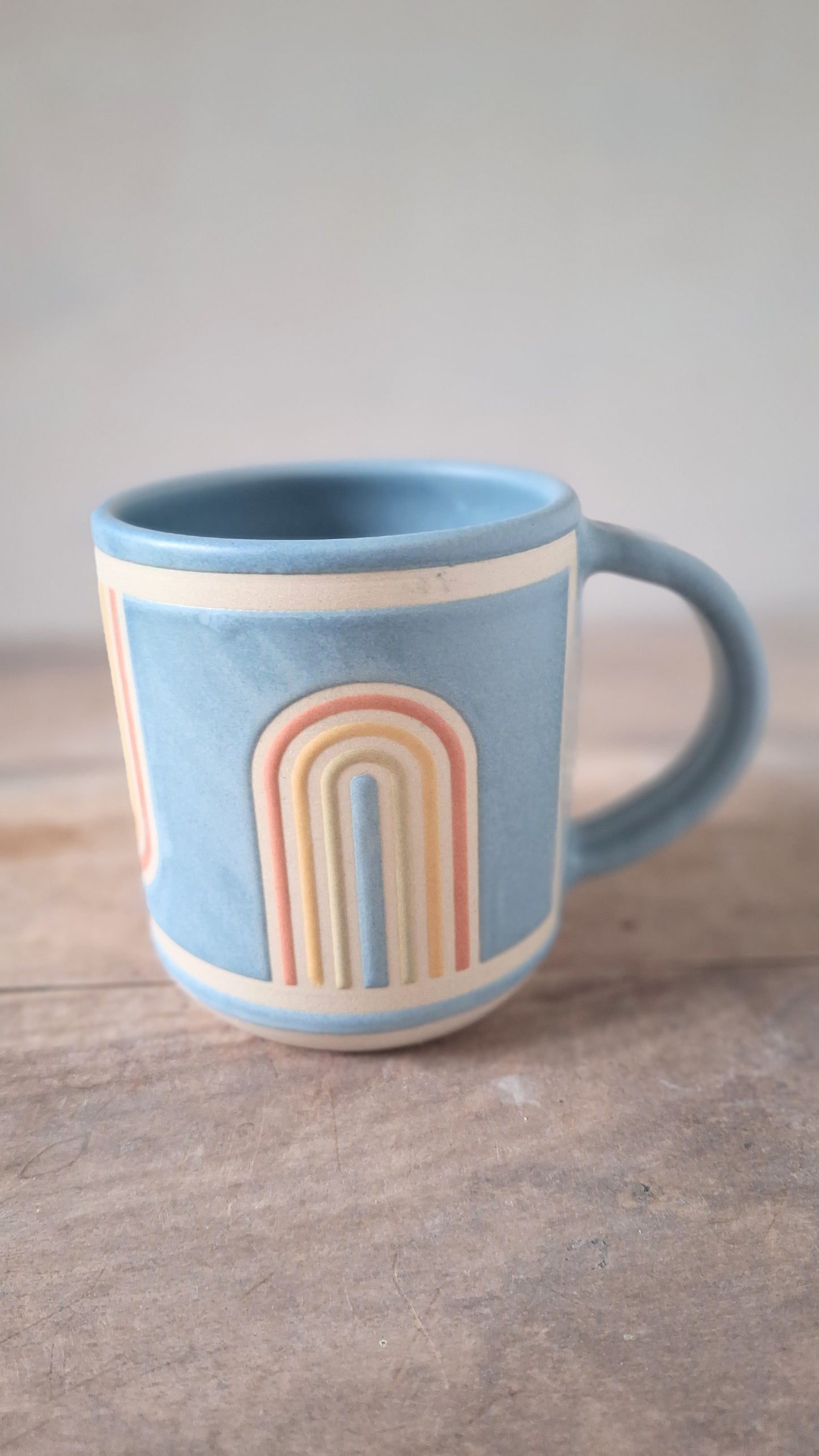 Blue Squiggle Mug