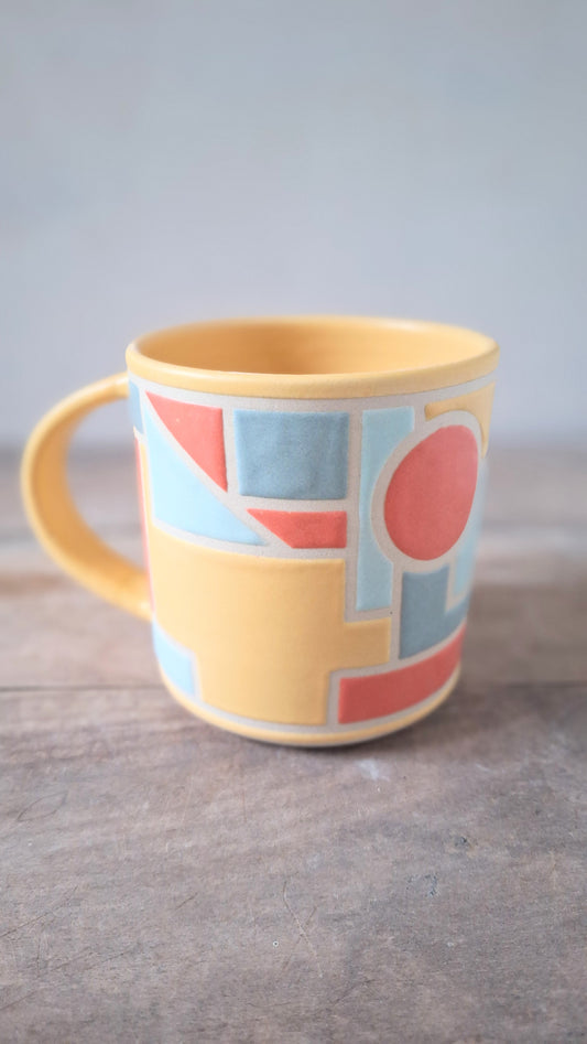 Yellow Geo Mug