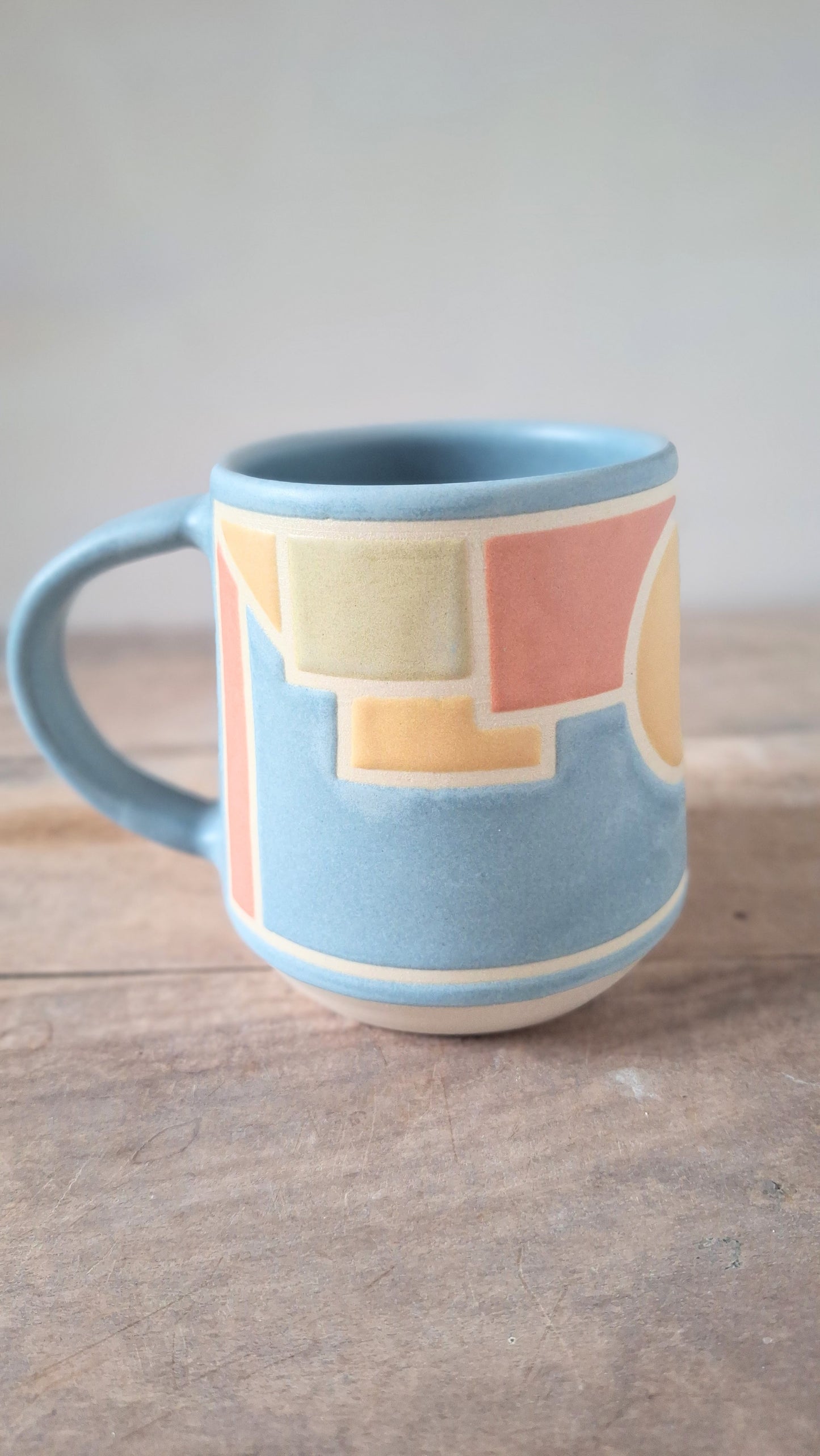 Blue Geo Mug