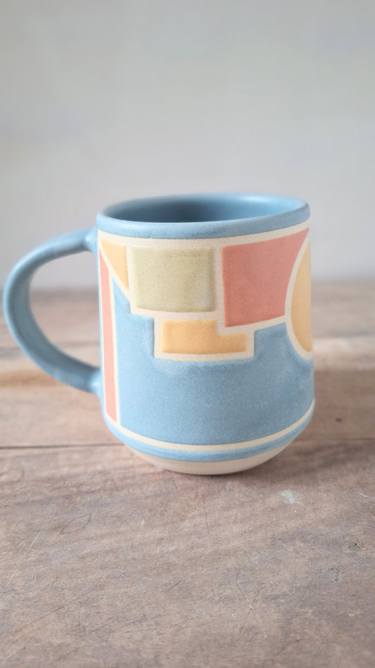 Blue Geo Mug