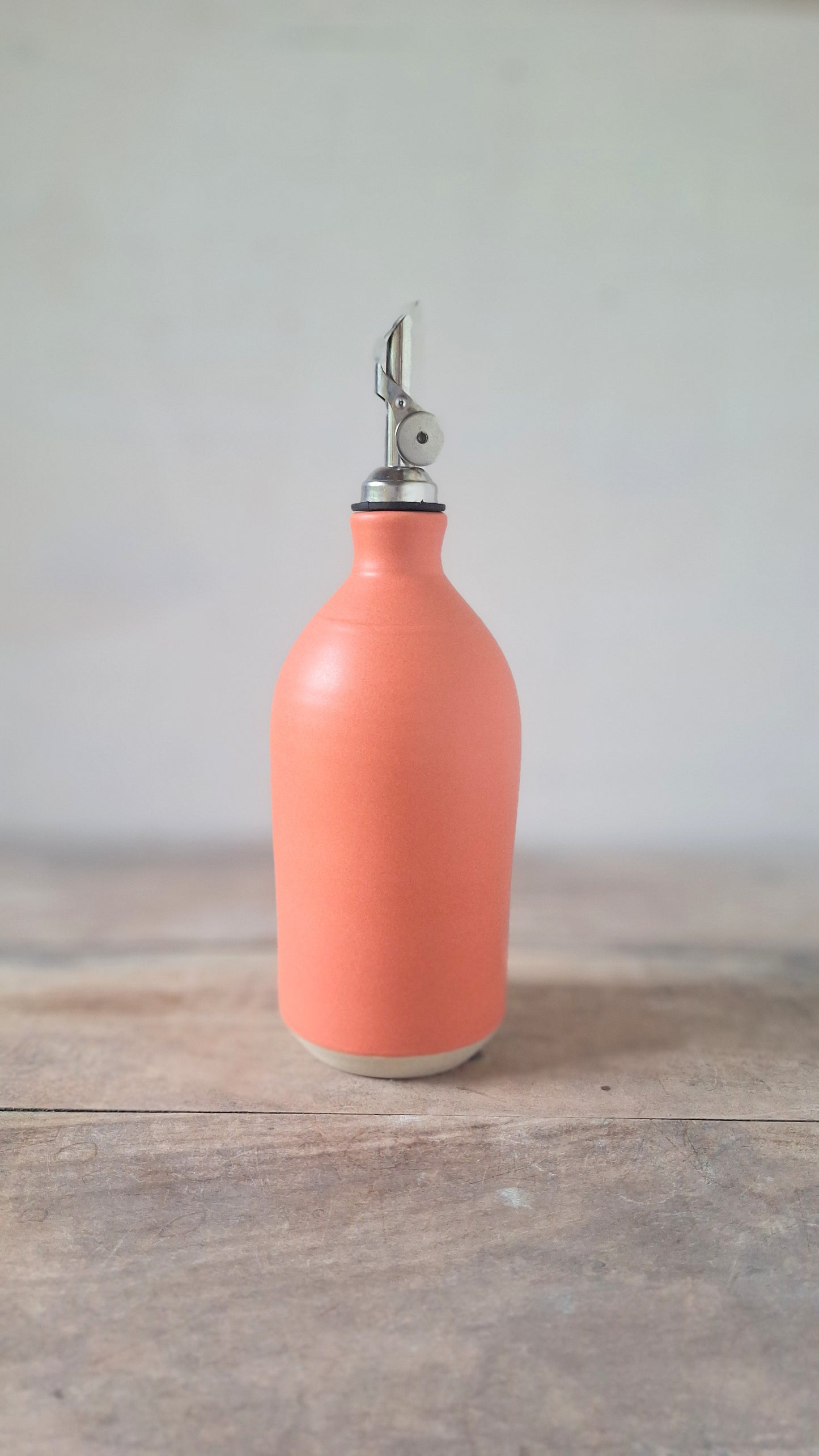 Peach Dot Olive Oil Cruet