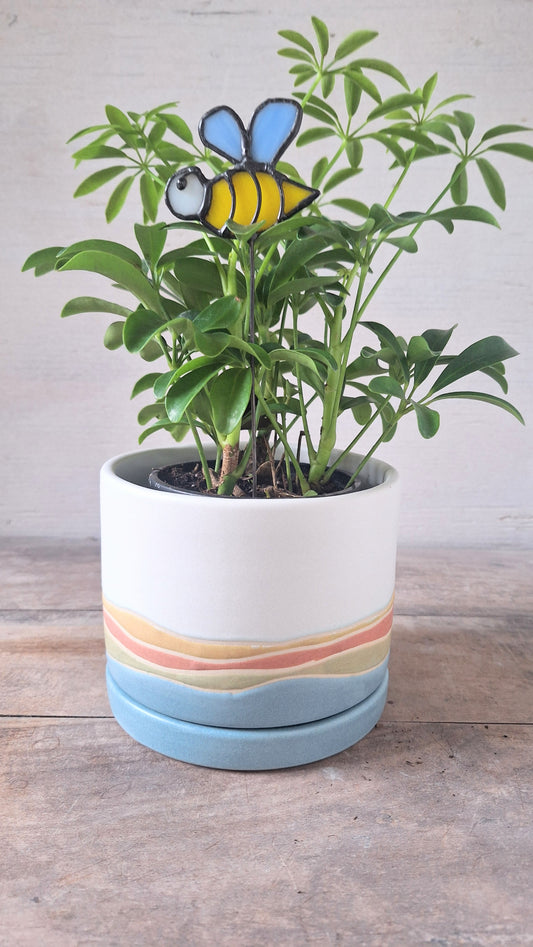 Honey Bee Plant Stake - Wing Options!