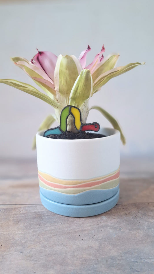 Inch Worm Plant Stake - Multiple Colors