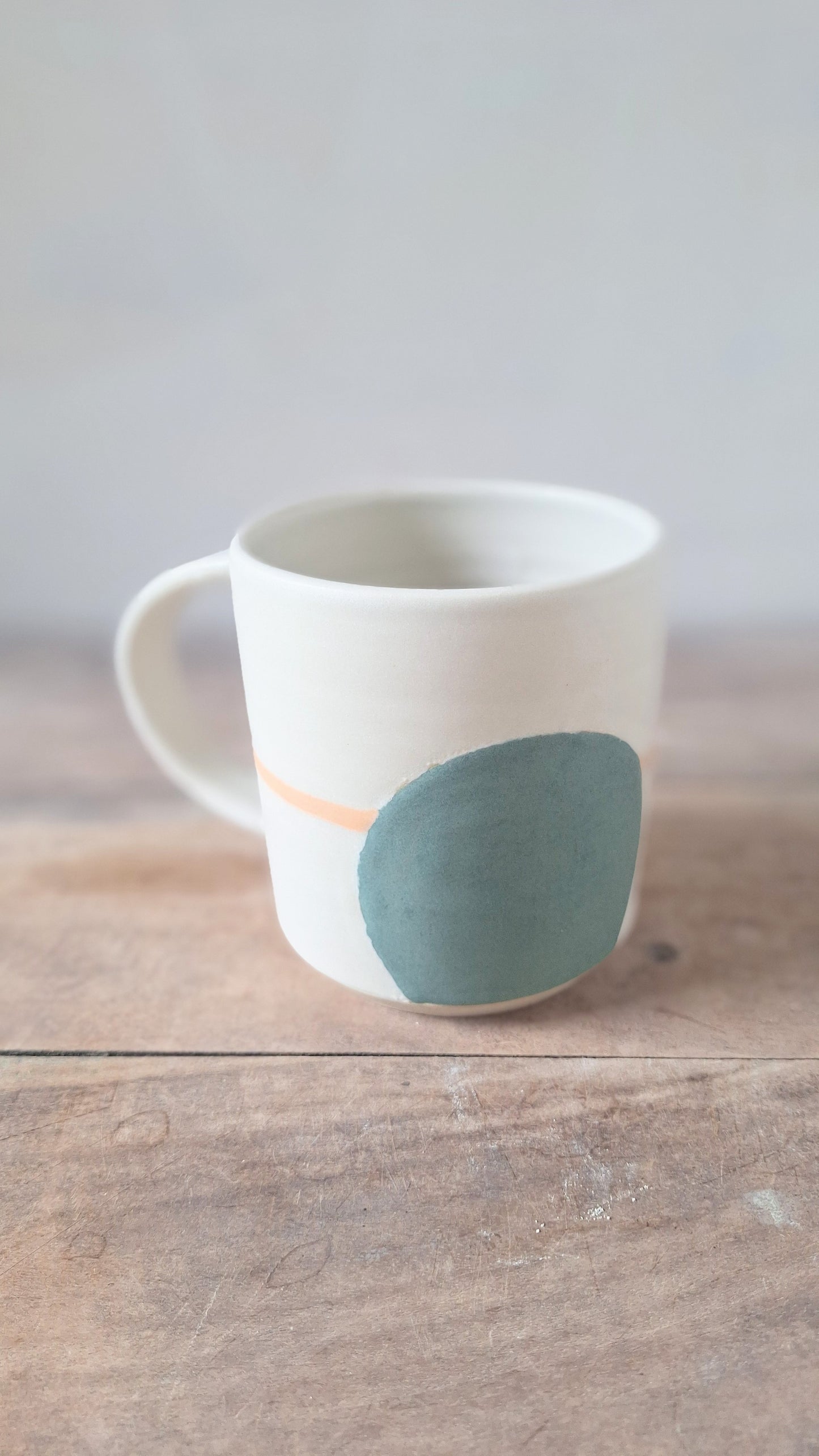 White Geometry Mug