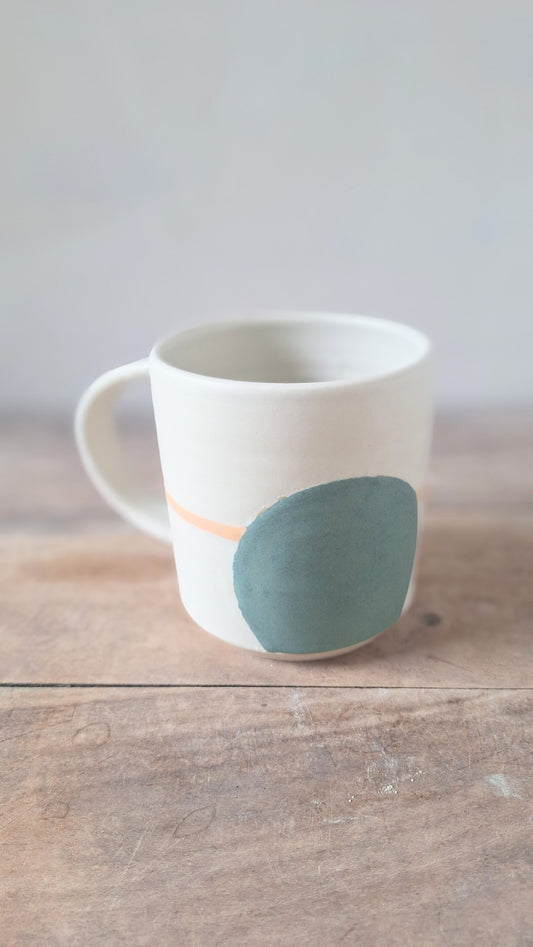 White Geometry Mug