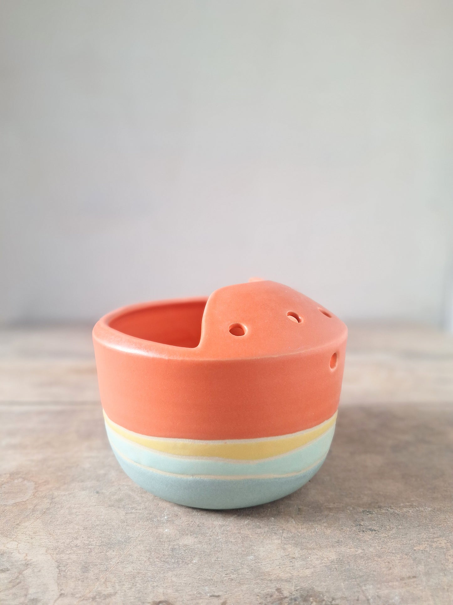 Bright Coral Landscape Berry Strainer