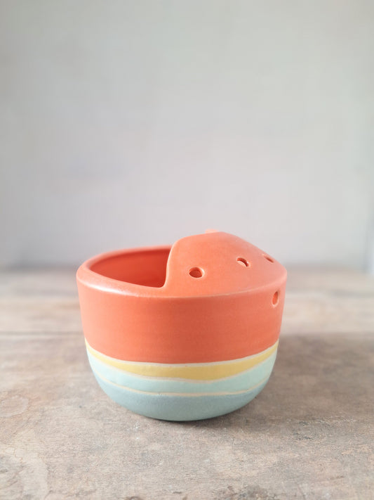 Bright Coral Landscape Berry Strainer