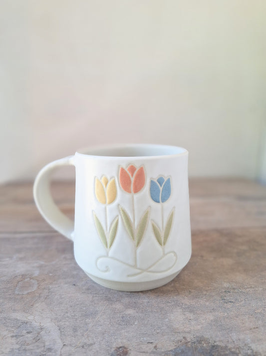 White Tulip Mug