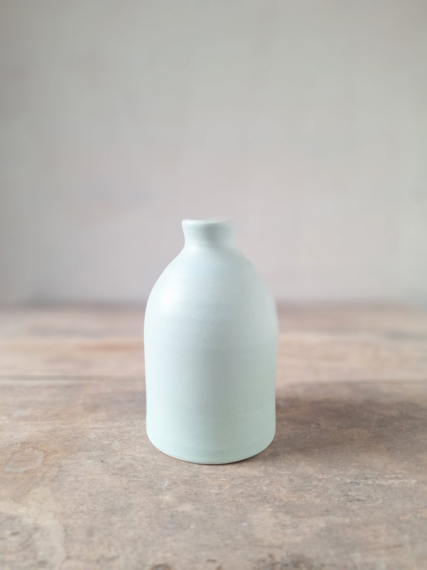 Antique Blue Tulip Bud Vase