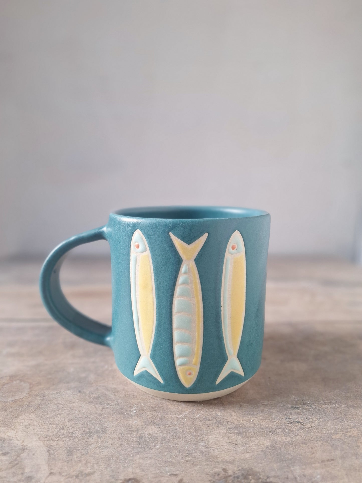 Teal Fish Mug