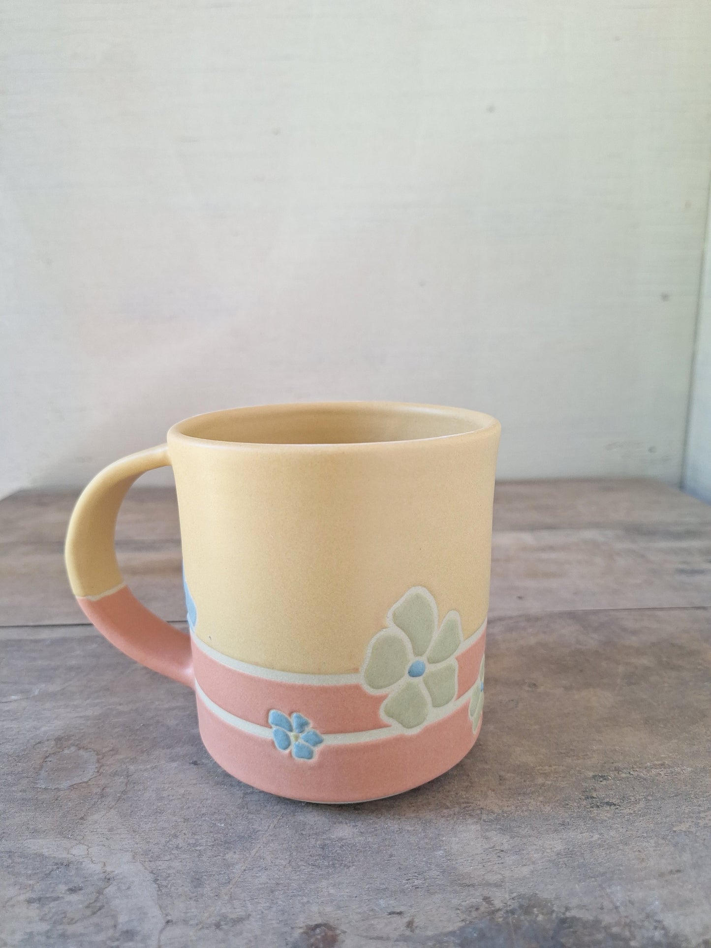 Mustard/Henna Geo Flower Mug