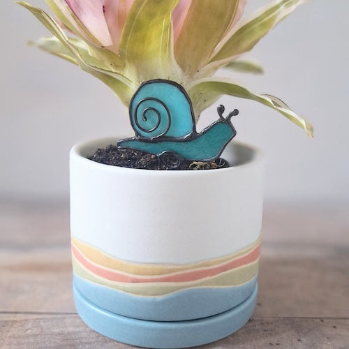 Small Landscape Planter - White
